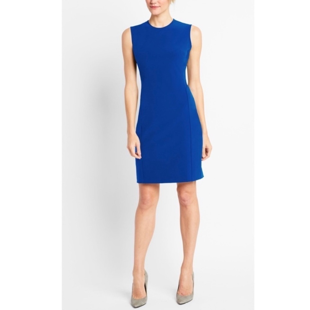 Of / Mercer Bedford Blue Sheath Dress Size 14